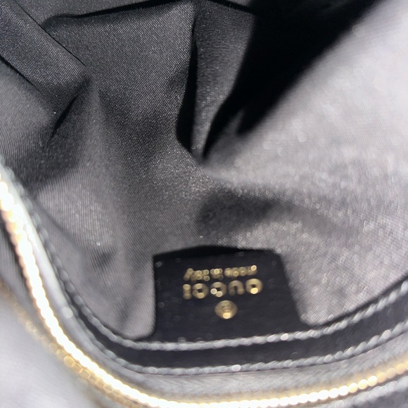 Gucci Black Python-Embossed Leather Bamboo Tassel Hobo Bag with Gold Corners - Picture 7 of 8